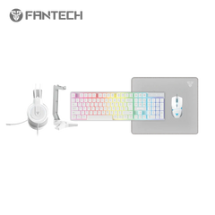 FANTECH P51 5-IN-1 WHITE COMBO Keyboard+ Mouse + Mousepad + Headset + Headset stand