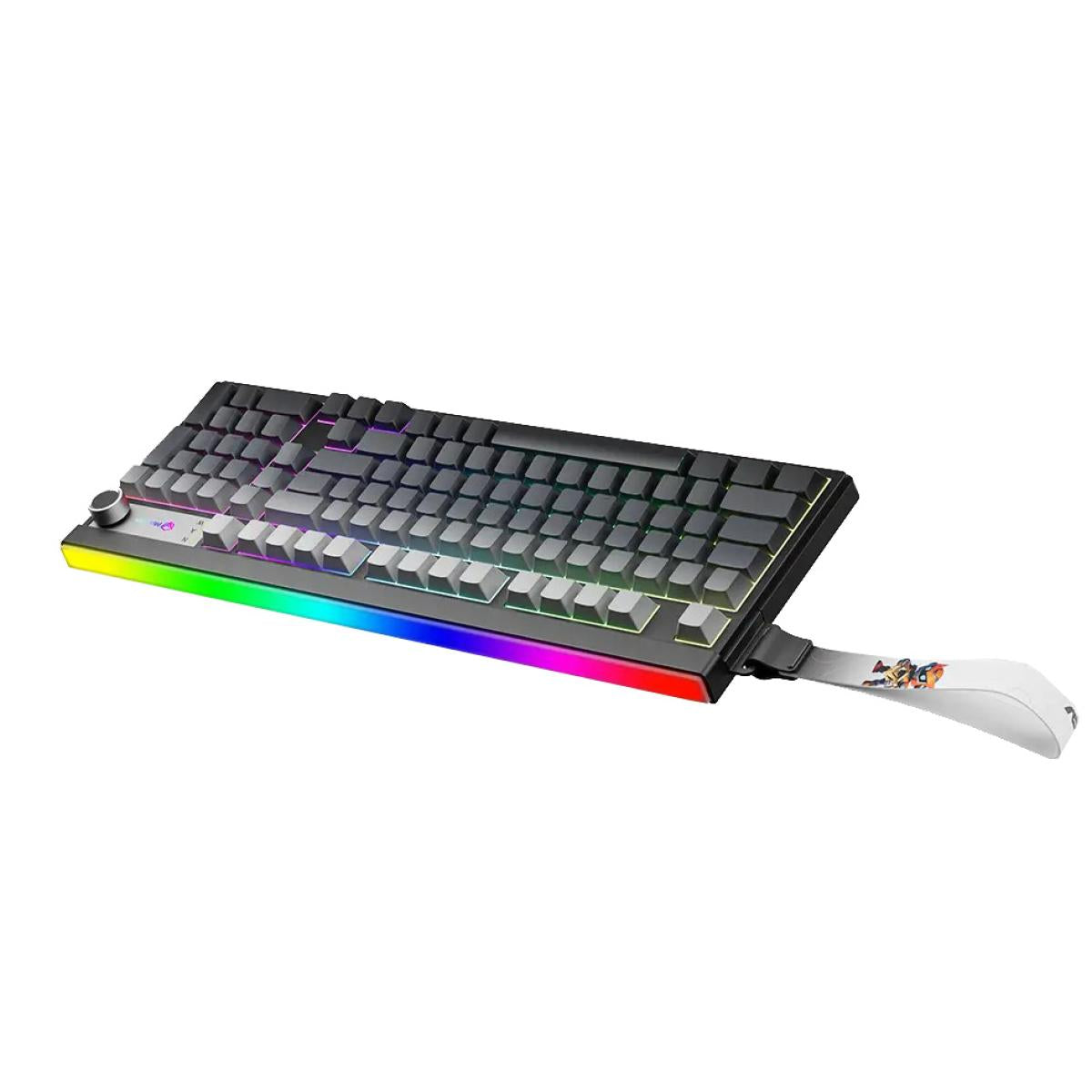 Meetion VibeKey B98 98% Tri-Mode Wireless Bluetooth Wired Membrane Gaming Keyboard -Black