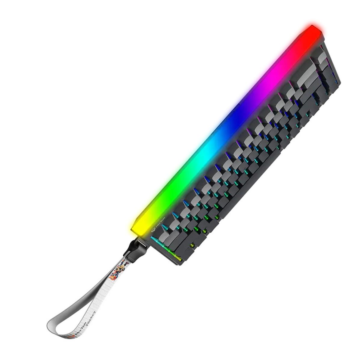 Meetion VibeKeyB68 68% Wireless Membrane RGB Gaming Keyboard -Black