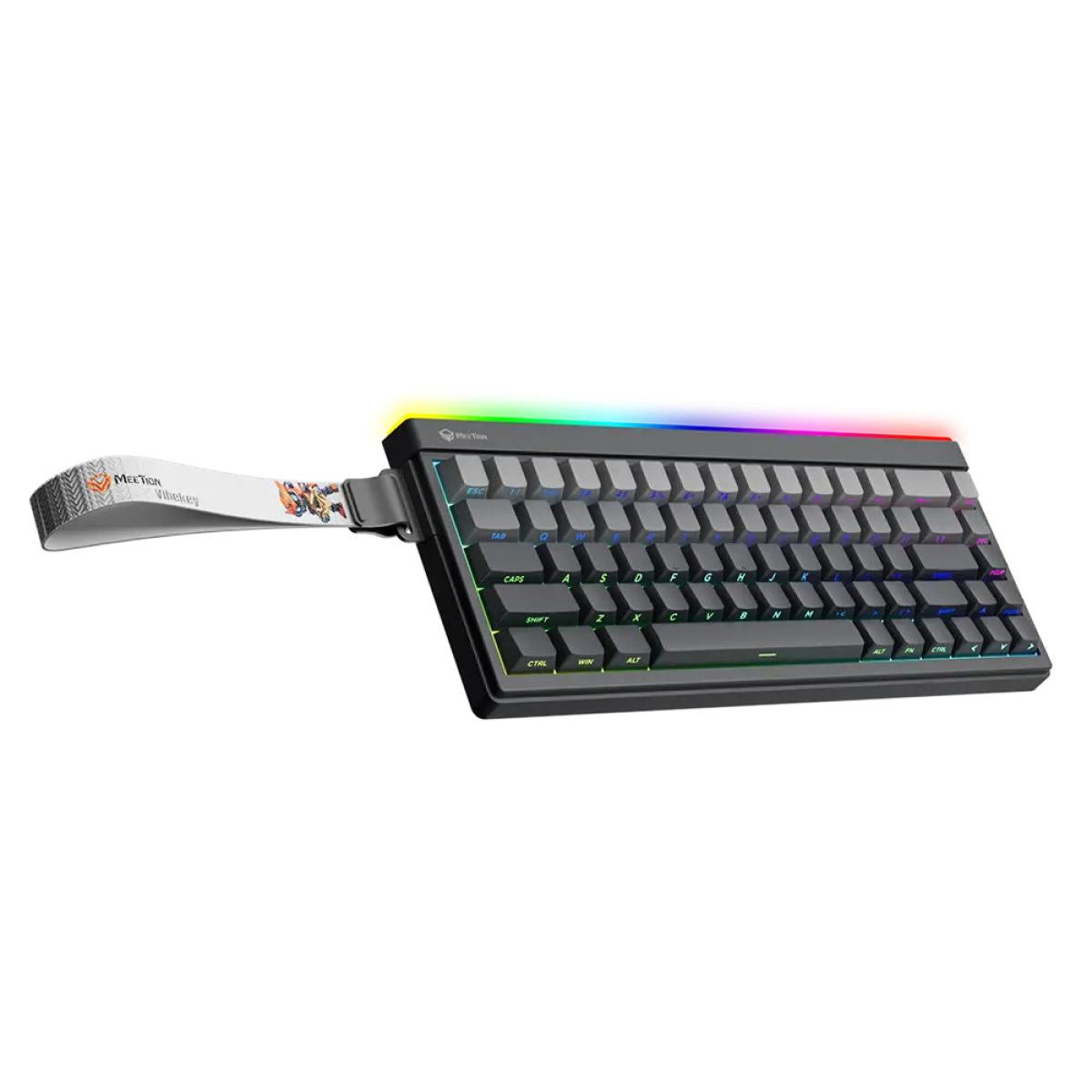 Meetion VibeKeyB68 68% Wireless Membrane RGB Gaming Keyboard -Black