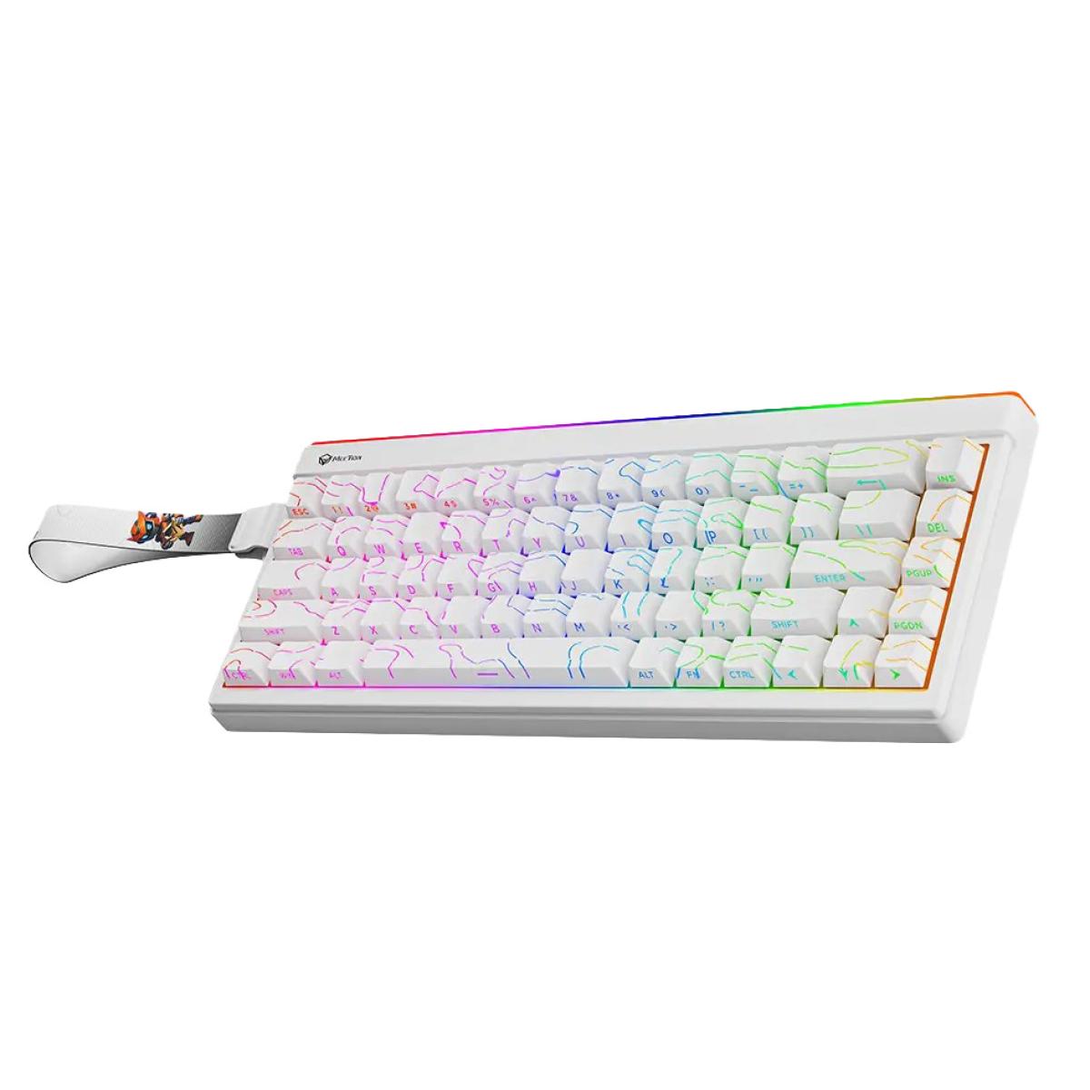 Meetion VibeKeyB68 68% Wireless Membrane RGB Gaming Keyboard -White
