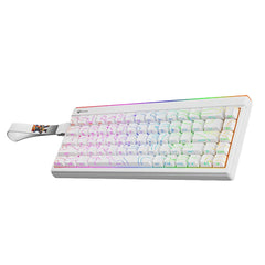 Meetion VibeKeyB68 68% Wireless Membrane RGB Gaming Keyboard -White
