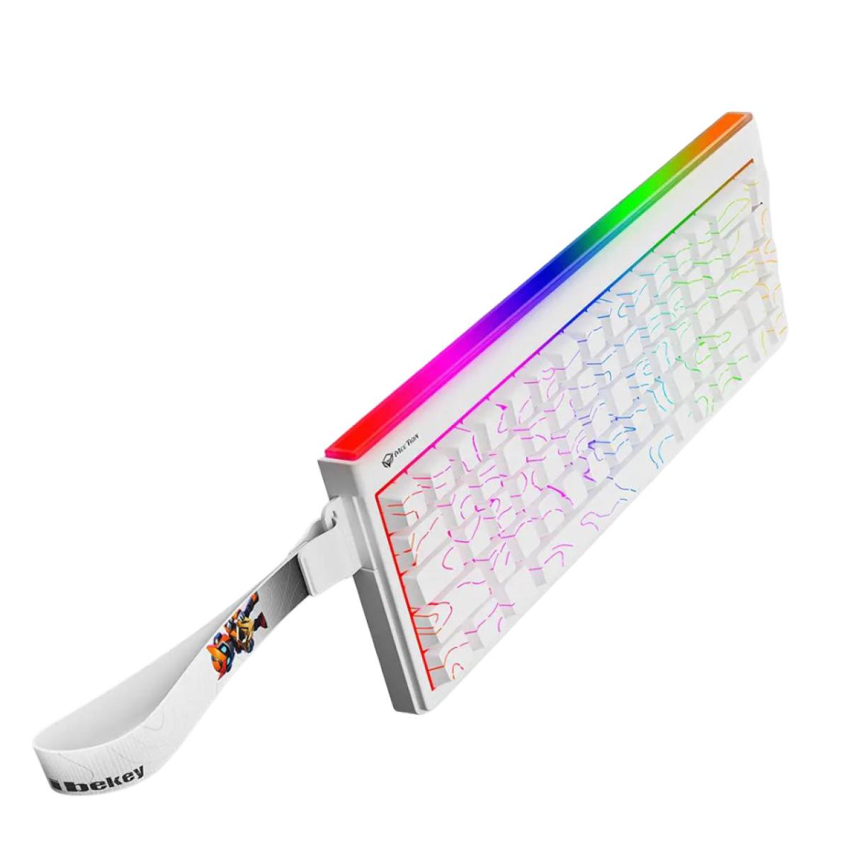 Meetion VibeKeyB68 68% Wireless Membrane RGB Gaming Keyboard -White