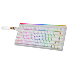 Meetion VibeKeyB75 Compact 75% Wireless Membrane Gaming Keyboard -White