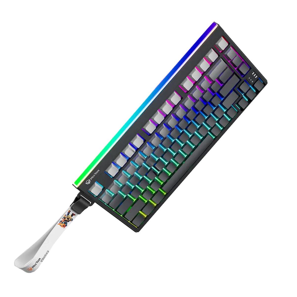 Meetion VibeKeyB75 Compact 75% Wireless Membrane Gaming Keyboard -Black