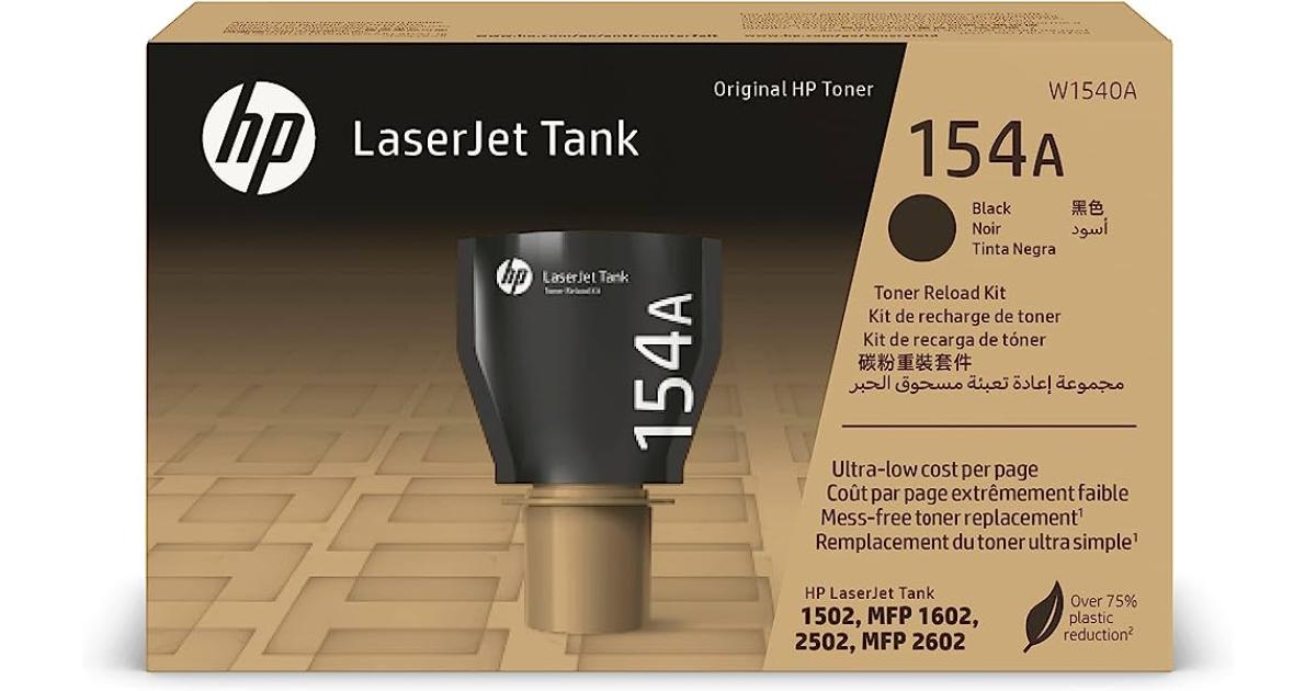 HP 154A Black Original LaserJet Toner Cartridge (W1540A) (Original) - CompuMe