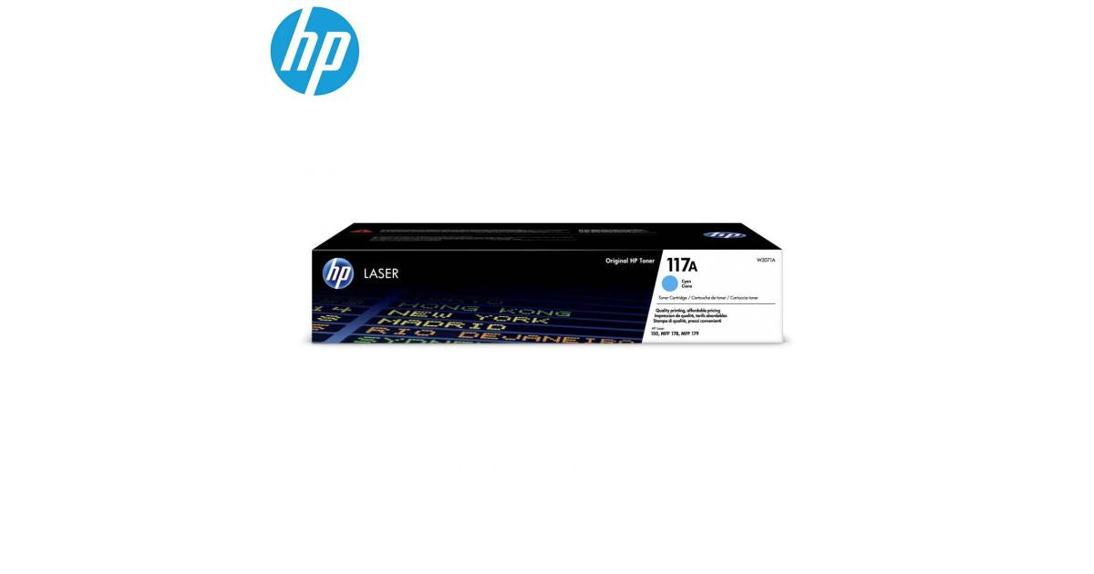 HP 117A Cyan Original Laser Toner Cartridge (W2071A) (Original) with toners and inks hp toners inks