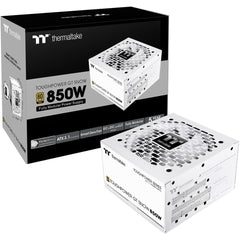 Thermaltake Toughpower GT 850W ATX 3.1 80 Plus Gold Fully Modular Smart Zero Fan; Native 450W PCIe 5.1 Connector , White