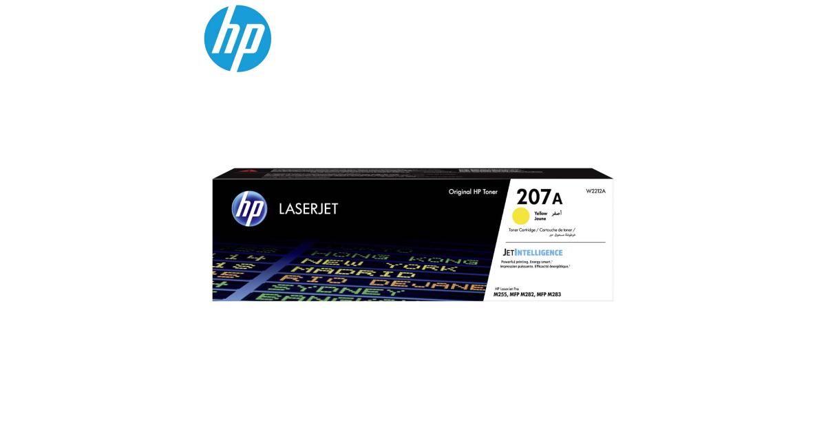 HP 207A Yellow LaserJet Toner Cartridge (W2212A) (Original), toners and inks hp toners inks