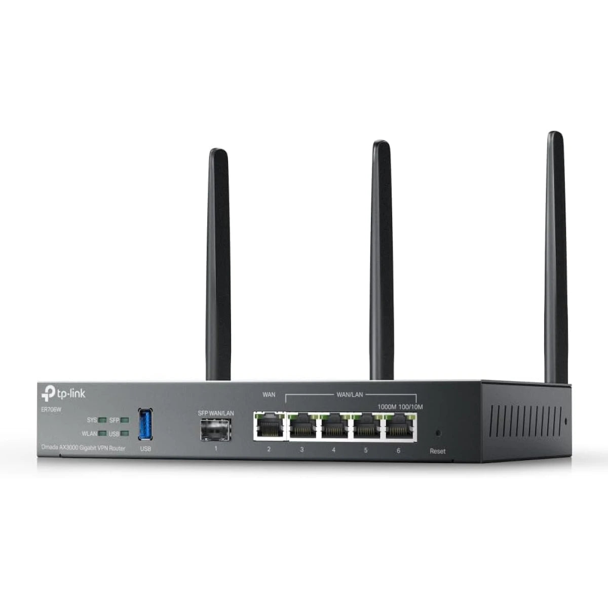 TP-Link ER706W Omada Gigabit AX3000 WiFi 6 VPN Router 1x USB 3.0 Support USB Storage and LTE Backup with LTE dongle Supports Omada Mesh | Easy Set-up