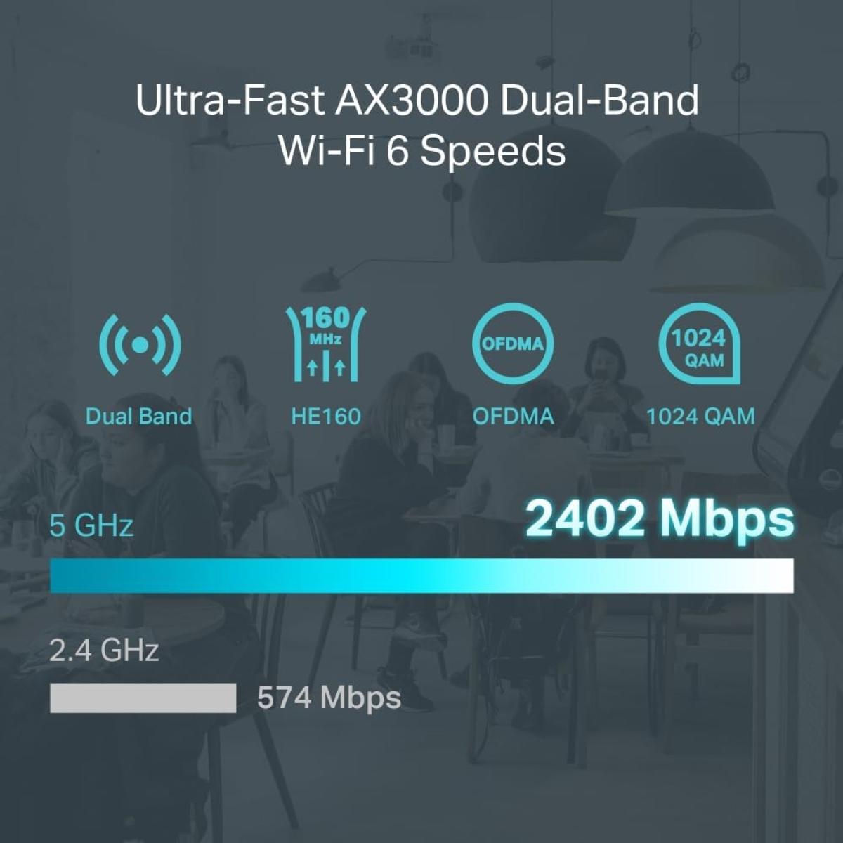 TP - Link USB 3.0 Wi - Fi router for network connectivity