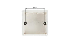 Wall Switch Box Electrical Outlet Flush Mount 86 Type Single Gang White