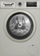Washing Machine, Frontloader Fullsize 8 Kg 1200 RPM, Silver Inox
