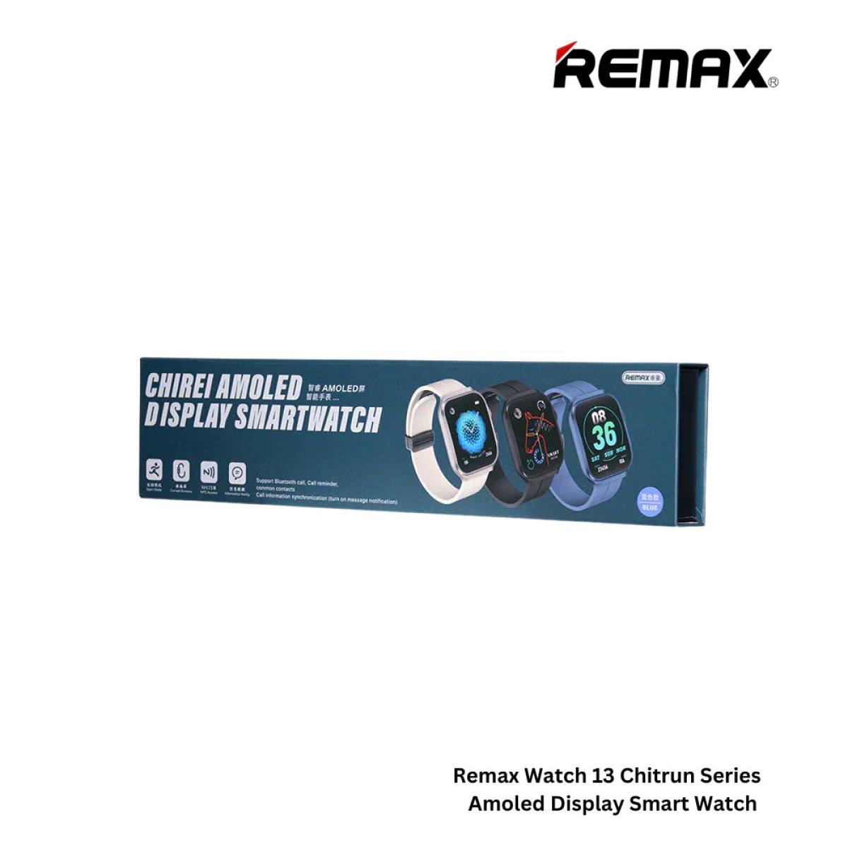 REMAX Watch 13 Chirei Series Amoled Display Smart Watch -Black