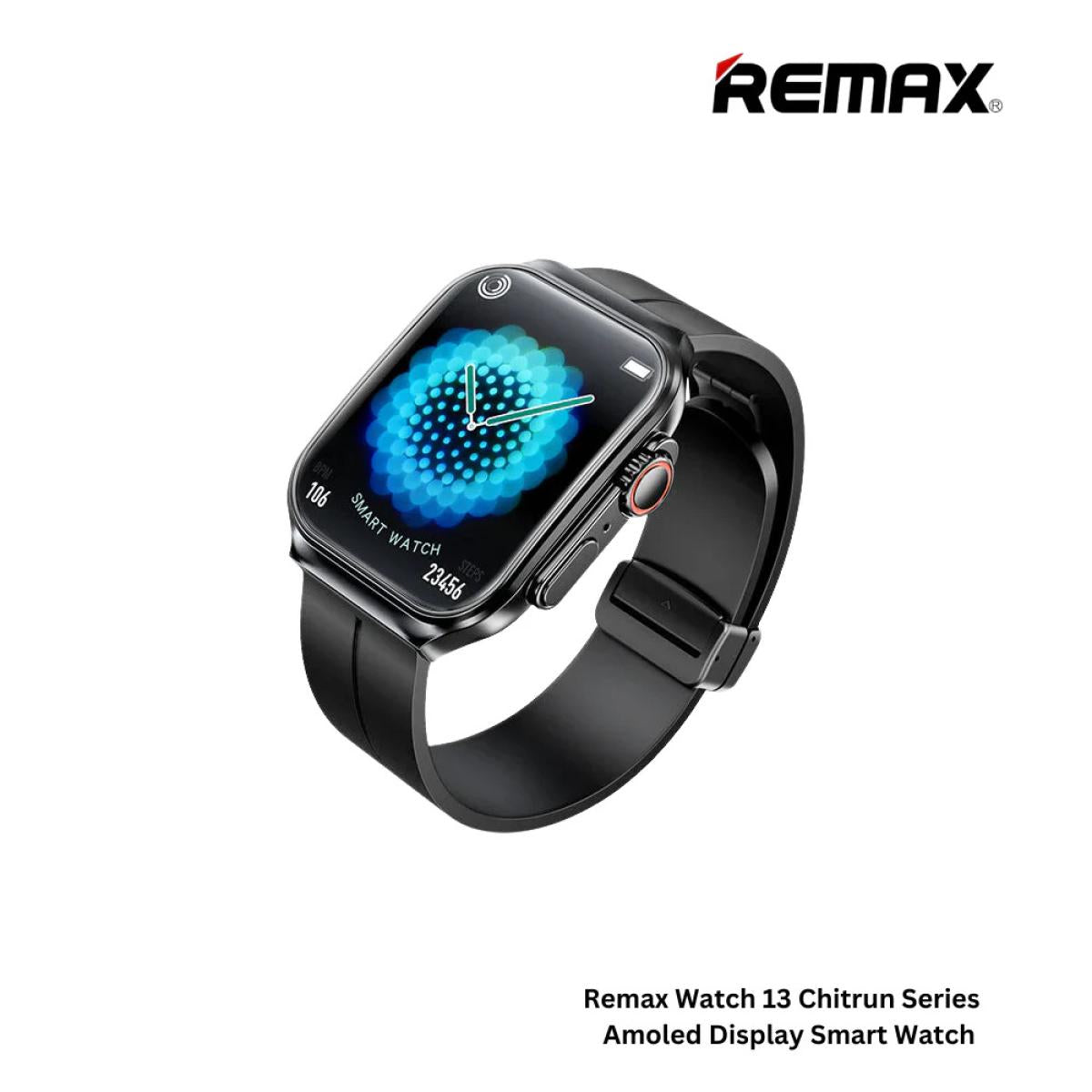 REMAX Watch 13 Chirei Series Amoled Display Smart Watch -Black