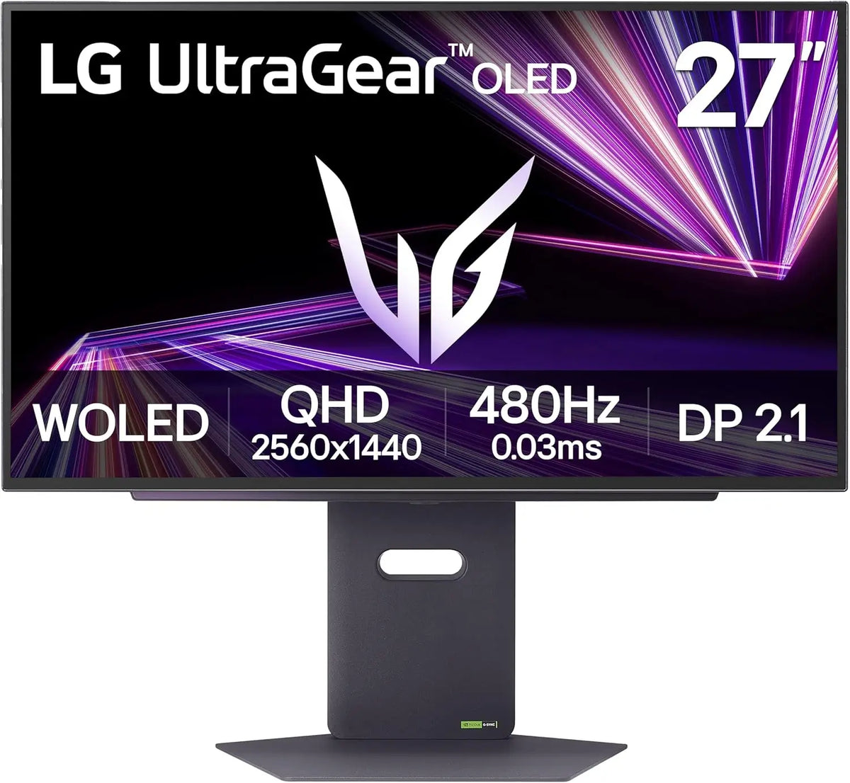 LG 27GX790A-B 27-inch Ultragear OLED Gaming Monitor - QHD 2K 480Hz 0.03ms True Black 400