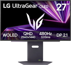 LG 27GX790A-B 27-inch Ultragear OLED Gaming Monitor - QHD 2K 480Hz 0.03ms True Black 400