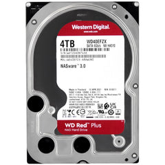 Western Digital RED PLUS HDD NAS Storage 4TB 5400RPM SATA 6Gb/s, 128MB Cache - 3.5 Hard Drive | WD40EFZX | - CompuMe
