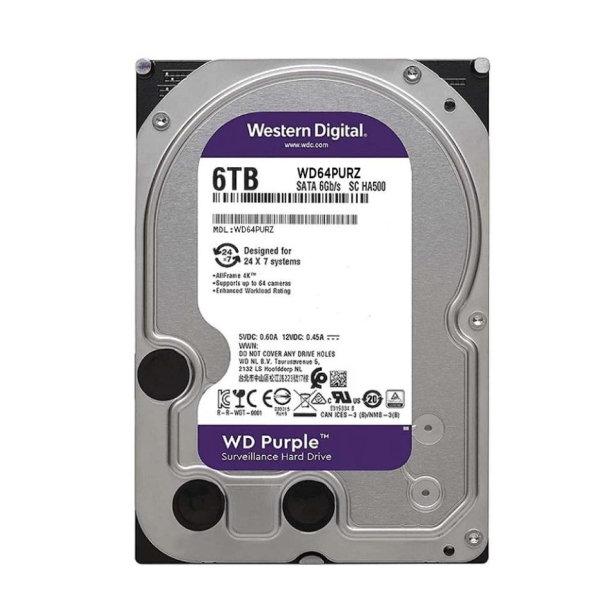 Western Digital 6TB WD Purple SATA 3.5 inch