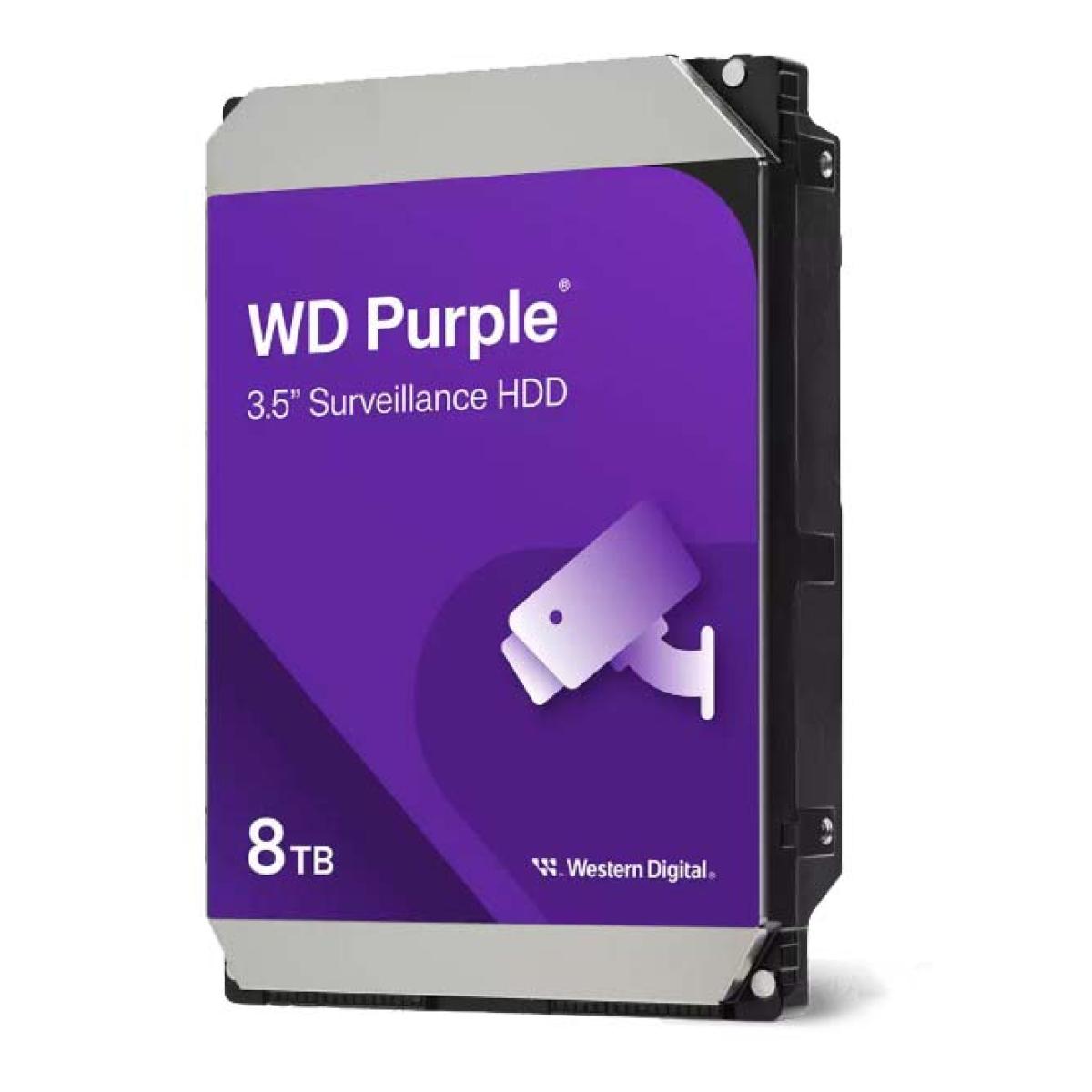 Western Digital Purple WD85PURZ 8TB 3.5 Inch SATA 5640RPM Surveillance HDD