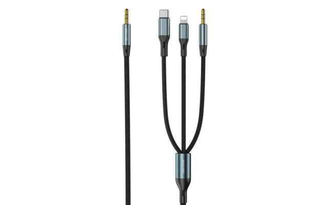 Wk Design Wdc 135 3 In 1 Audio Splitter, cables