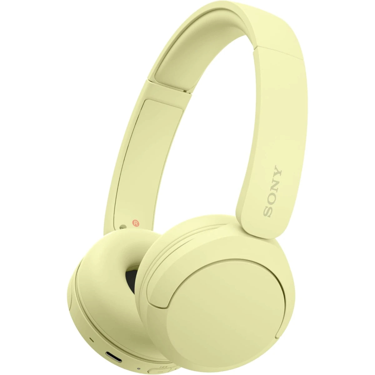 Sony CH520 Wireless Headphones, Bluetooth 5.2, 2.4GHz Band Frequency, Up to 40 Hours Continuous Communications, Up to 3 Hours Charing Time, Yellow