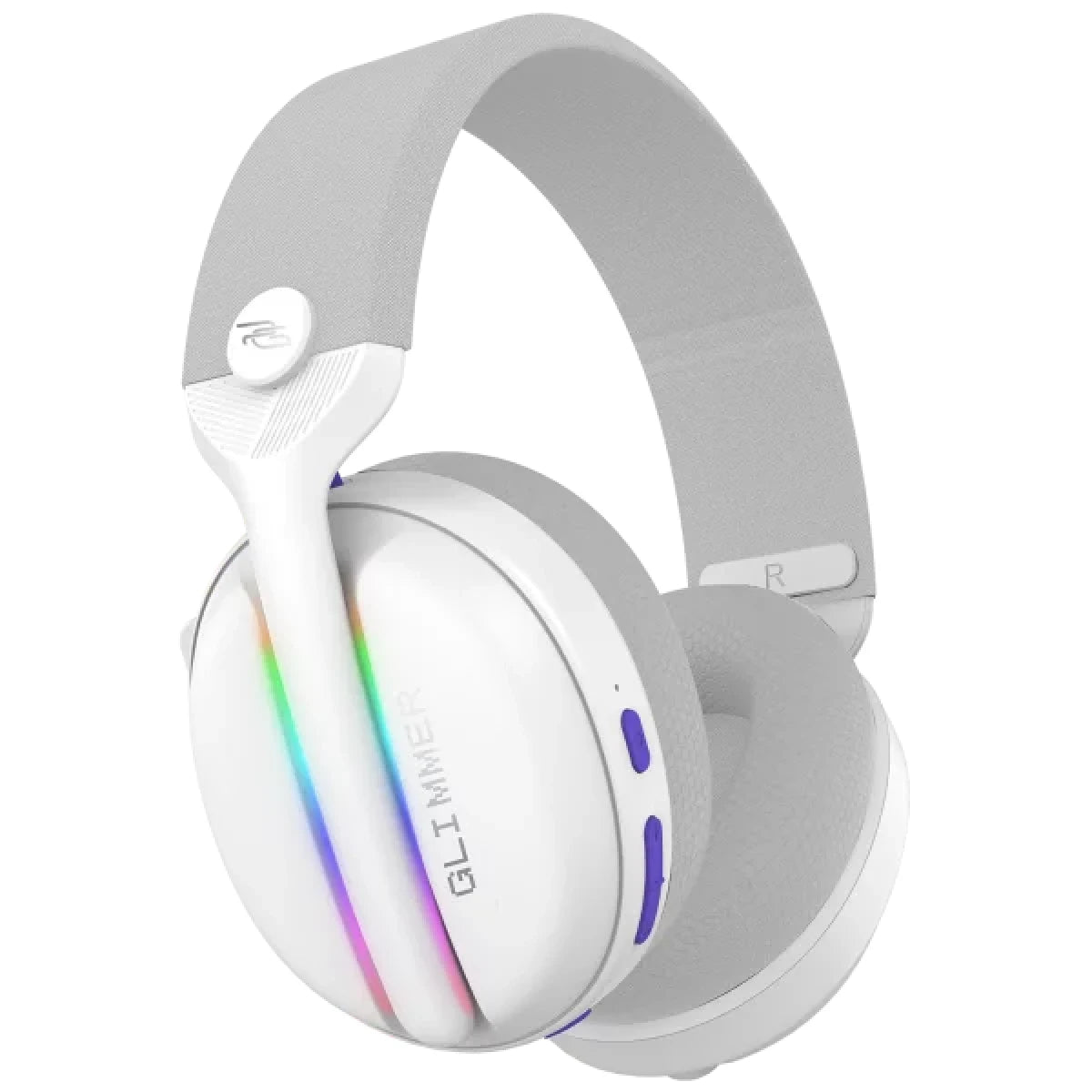 Proove Gaming Glimmer Dual-Wireless RGB Gaming Headset – White/Purple (WHGL00022017)