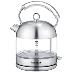 WK 3459 Severin Glass Water Heater, 1.7 Liters, 2400 Watts