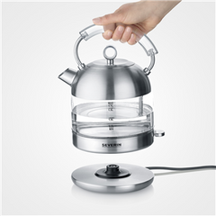 WK 3459 Severin Glass Water Heater, 1.7 Liters, 2400 Watts