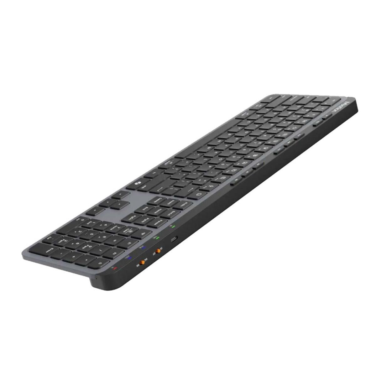 Meetion WK330 Rechargeable 2.4G & Bluetooth Dual Mode Wireless Ultra Thin Full Layout Keyboard