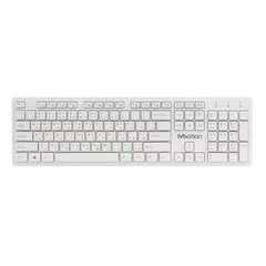 MeeTion MT-WK841 Slim 2.4G Wireless Computer Keyboard -White