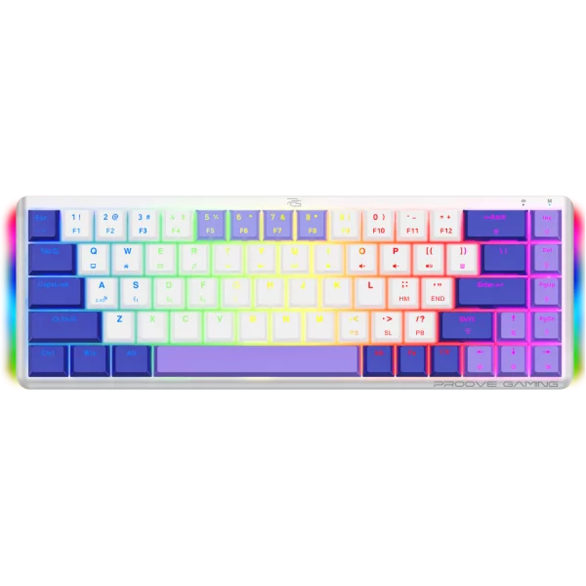 Proove Gaming AFK 65% Tri-Mode Wireless Mechanical Keyboard Outemu Red – English Layout, White (WKAFKEN22002)