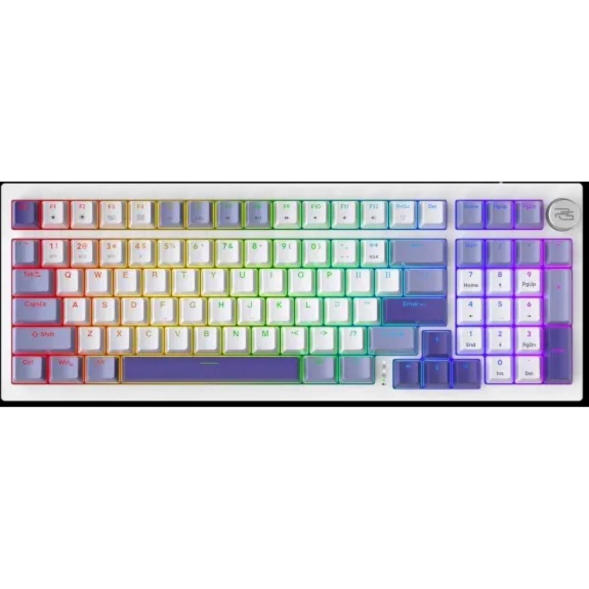 Proove Rgb Mechanical Wireless Keyboard Gaming Slicker Special Edition, Conneion Type: 2.4ghz+bt5.3+usb, Typical Switches Outemu Red, (english Layout) White