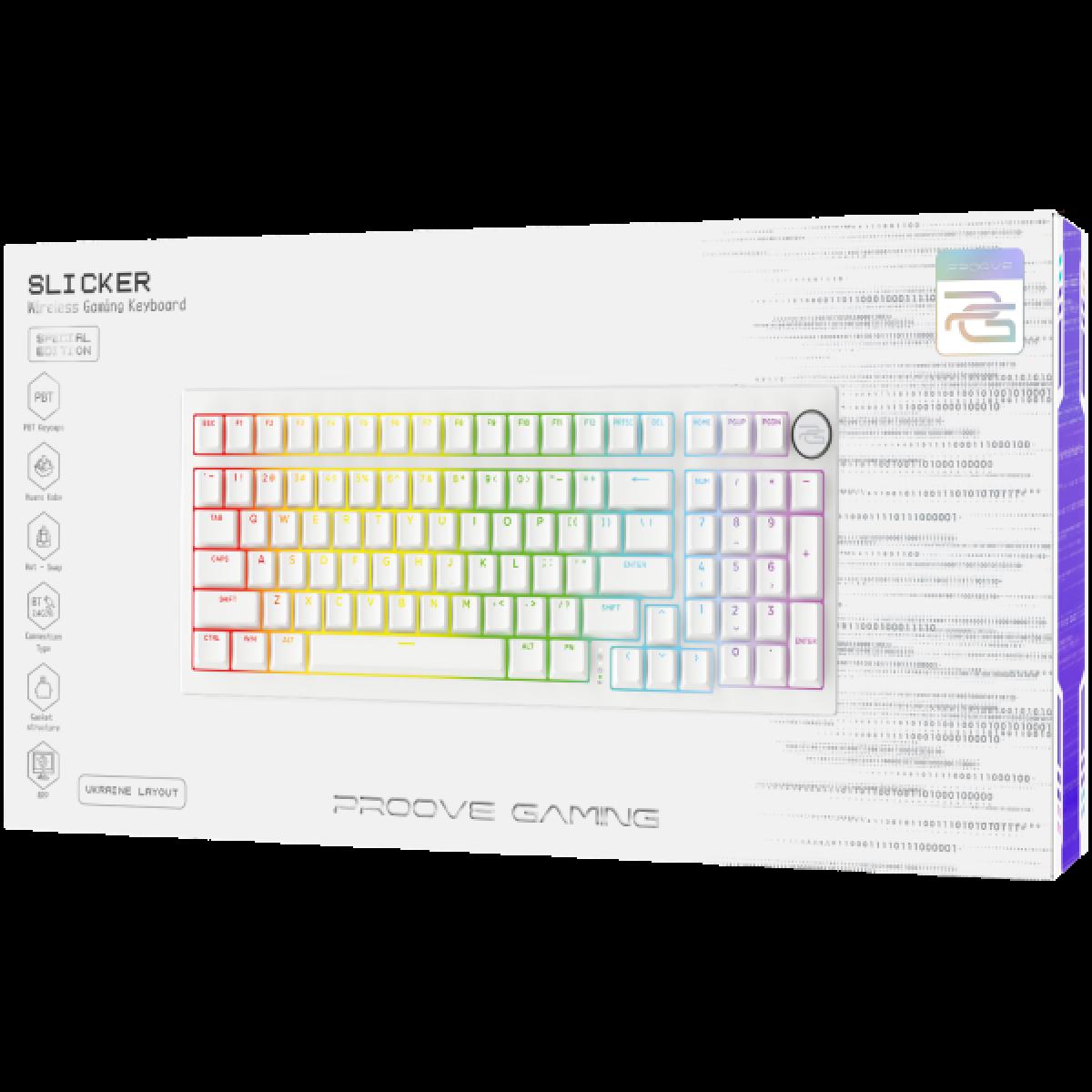 Proove BT5 RGB wireless mechanical gaming keyboard for computer setup