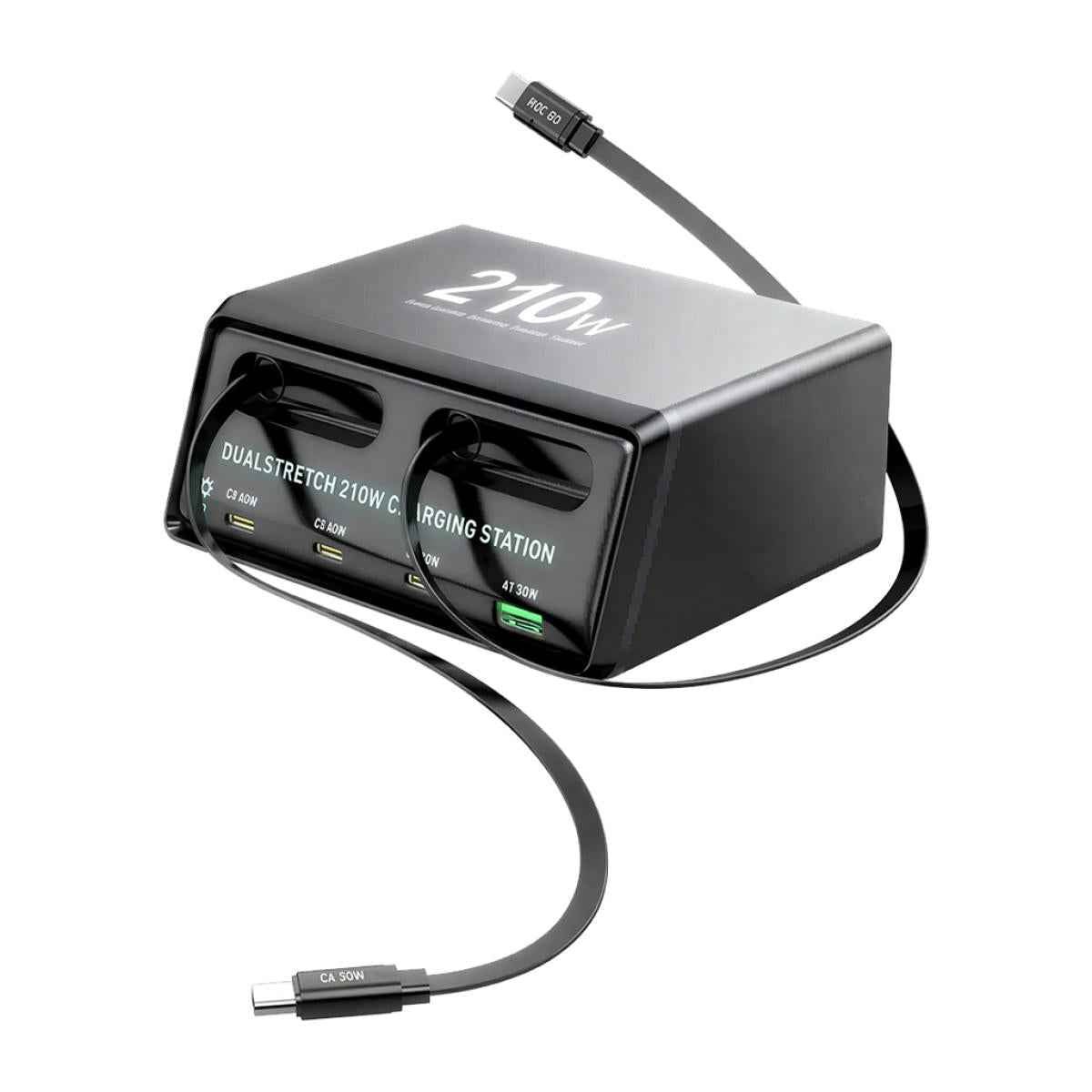 GENERIC 6 - IN - 1 WLX - 60E Dual Stretch Desktop Charger Station 210W with chargers