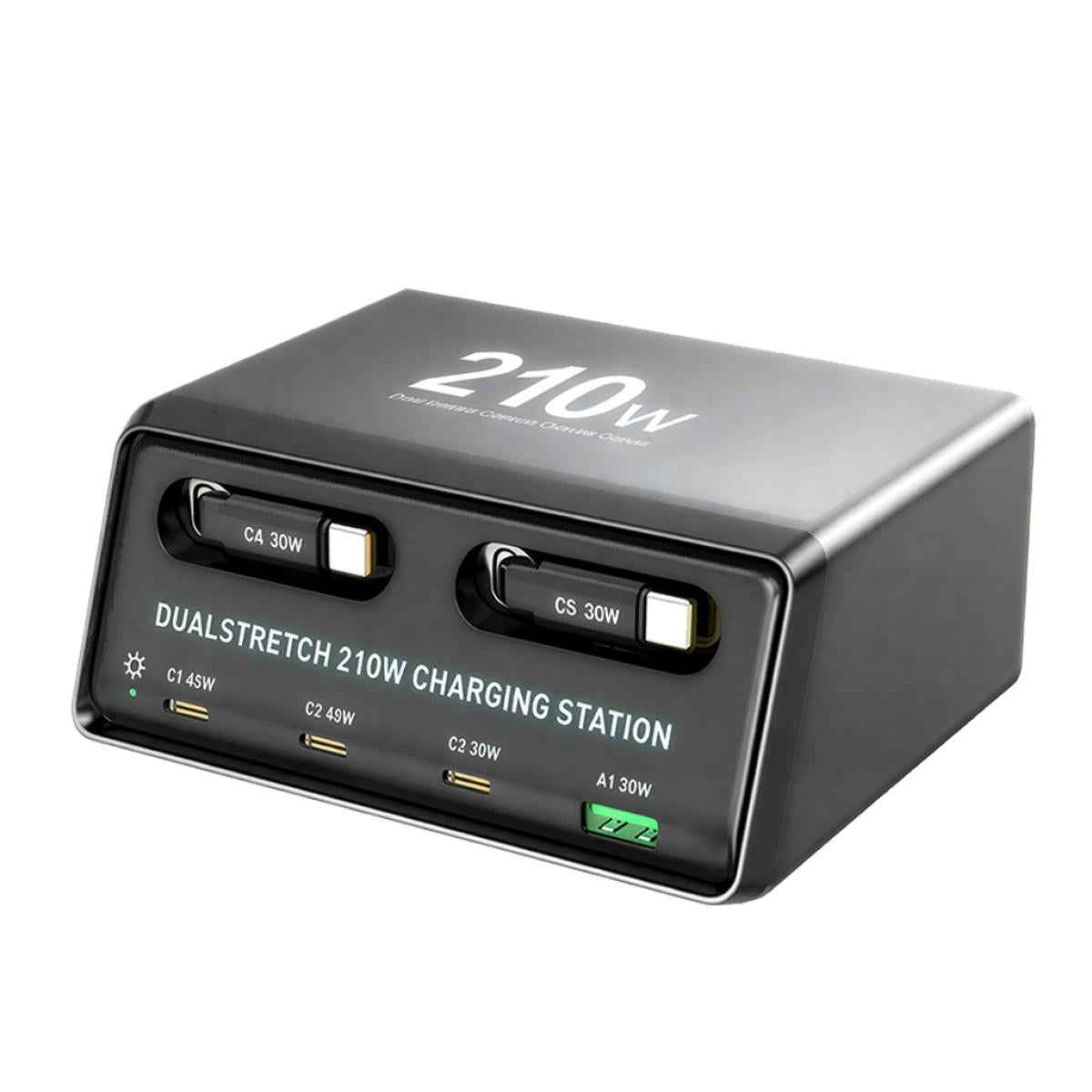 NO - Brand 6 - IN - 1 WLX - 60E Dual Stretch Desktop Charger Station 210W
