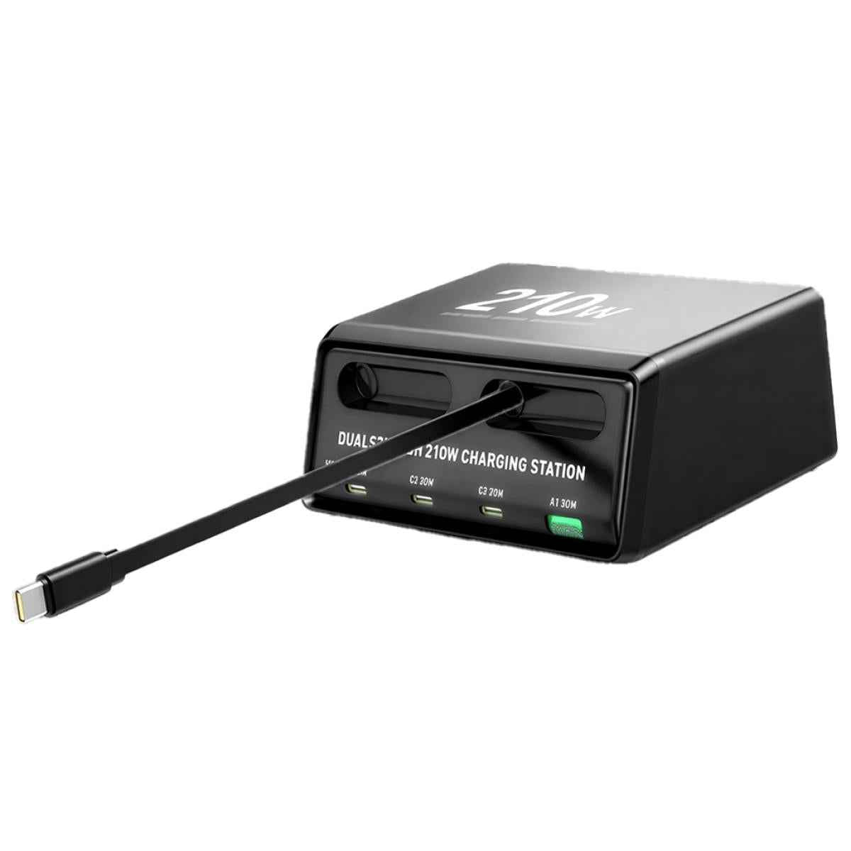 NO - Brand 6 - IN - 1 WLX - 60E Dual Stretch Desktop Charger Station 210W