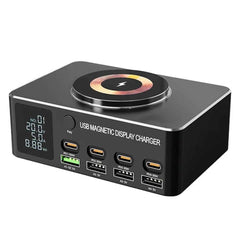 9 in 1 WLX-818D+ USB Magnetic Wireless Charging Station 140W