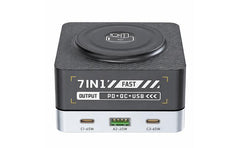 7 In 1 Wlx R8C Magnetic Wireless Smart Multi Port Desktop Charger 80w