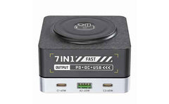 7 In 1 Wlx R8c Magnetic Wireless Smart Multi Port Desktop Charger 80w