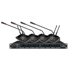 AISP WM-6218 8 Channel UHF Wireless Conference Microphone