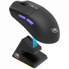 Proove Gaming Jester 8K Tri-Mode Wireless Gaming Mouse 26000 DPI with Charging Dock – Black/Purple (WMJSCD022016)