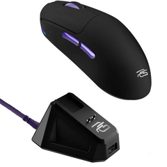 Proove Gaming Superfight Wireless Tri-Mode Gaming Mouse 12000 DPI with Charging Dock – Black/Purple (WMSW00122001)