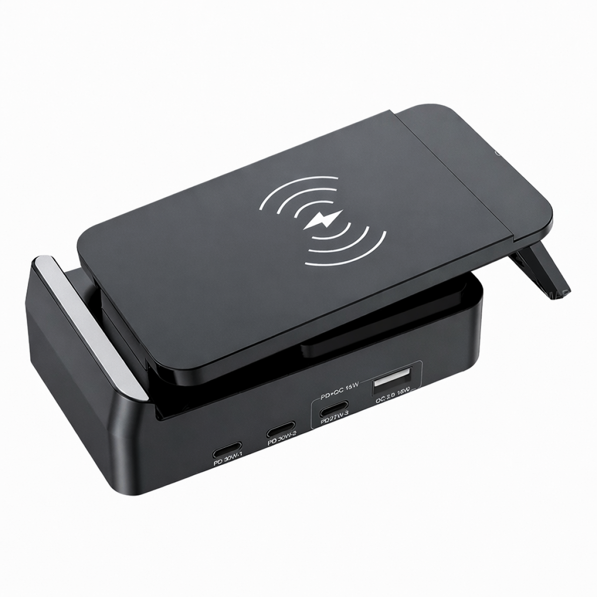 NO - Brand 7 in 1 WT258 Folding Multi Function Wireless Charging Station 72W