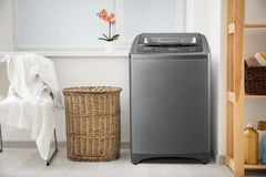 WTP18NS Goronia Top Loading Washing Machine, 18 Kg, 700 RPM, Titanium