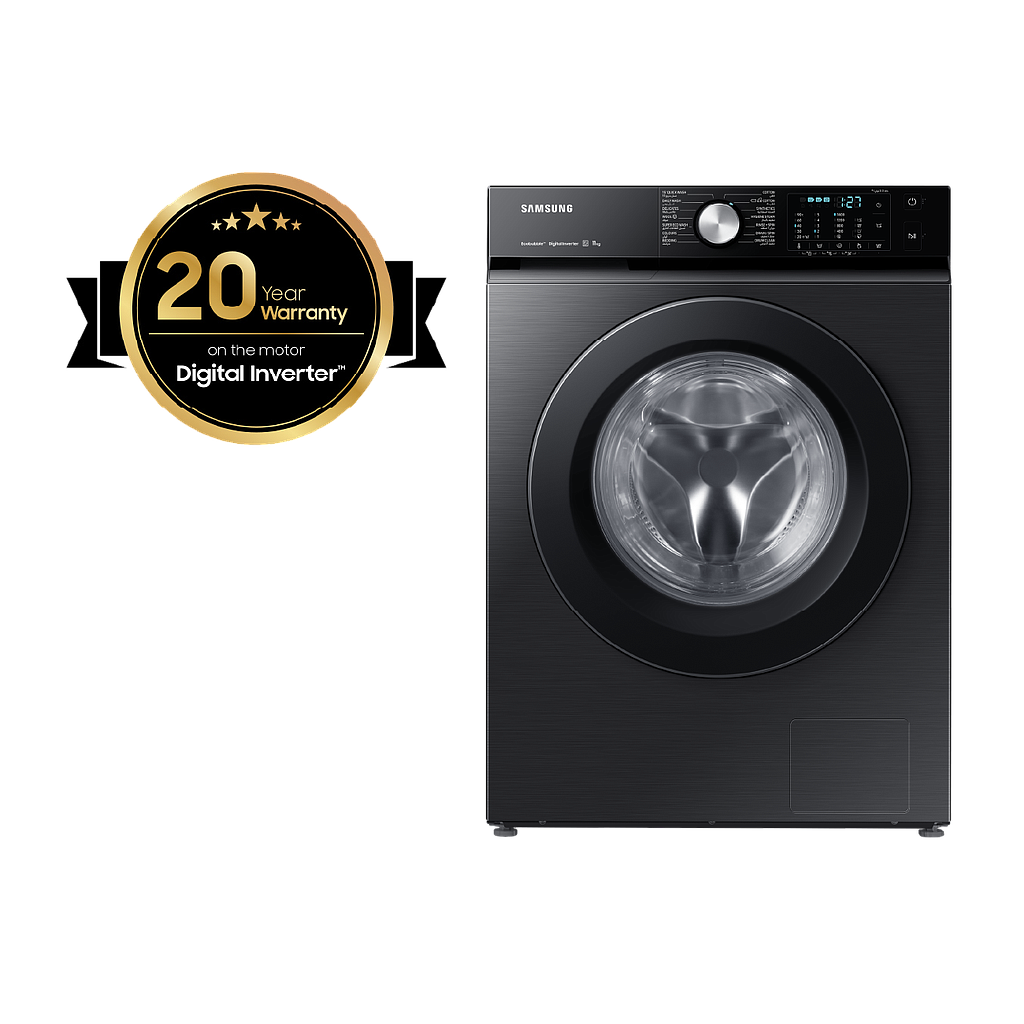 Samsung Washing Machine 11 Kg 14 Programs 1400 rpm EcoBubble Steam Black (WW11B1A046ABFH)