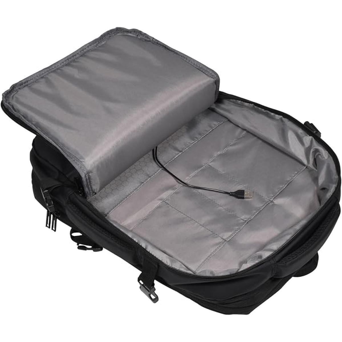 Gds Waterproof S1904 Laptop 17.3" Backpack with USB Port - Black