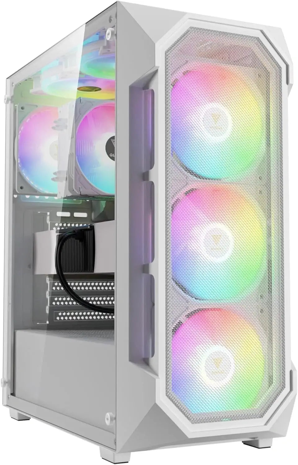 Gamdias Aura Gc1 Elite Argb  Tower Gaming Case White