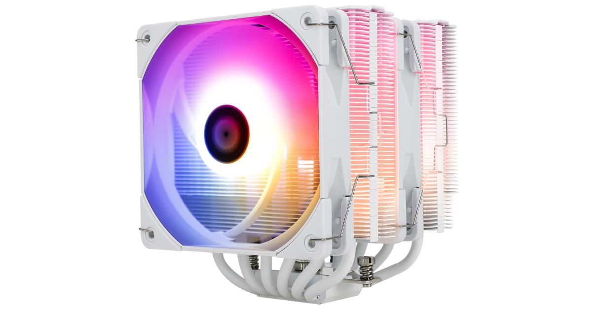 Thermalright Peerless Assassin 120 White ARGB CPU Air Cooler, Dual Tower w/ 6x 6mm Heat Pipes & High Performance Dual Fan