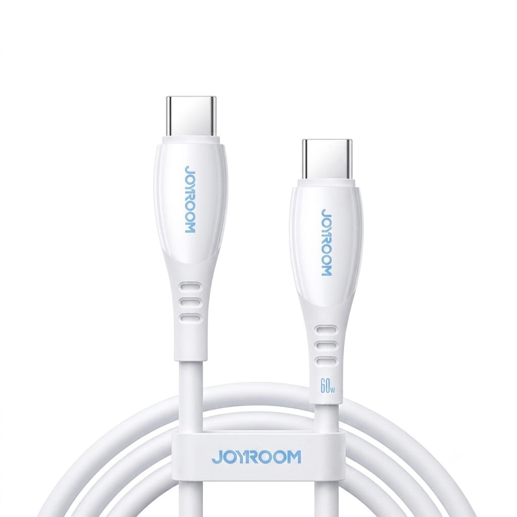 JOYROOM S-A59 Vibrant Series 60W Fast Charging Data Cable (Type-C to Type-C) - WHITE